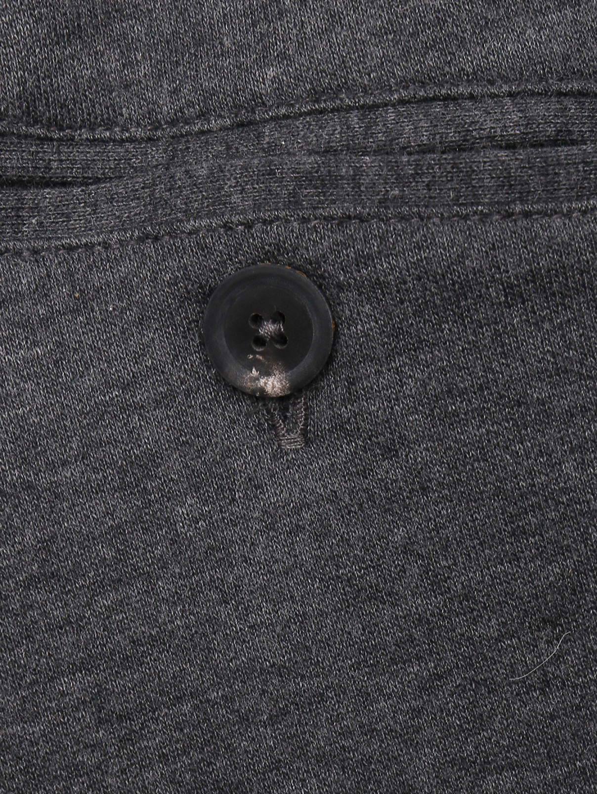 Трикотажные брюки на резинке с карманами Capobianco  –  Деталь  – Цвет:  Серый