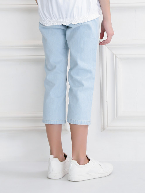 Укороченные джинсы из плотного денима - Модель Верх-Низ1
