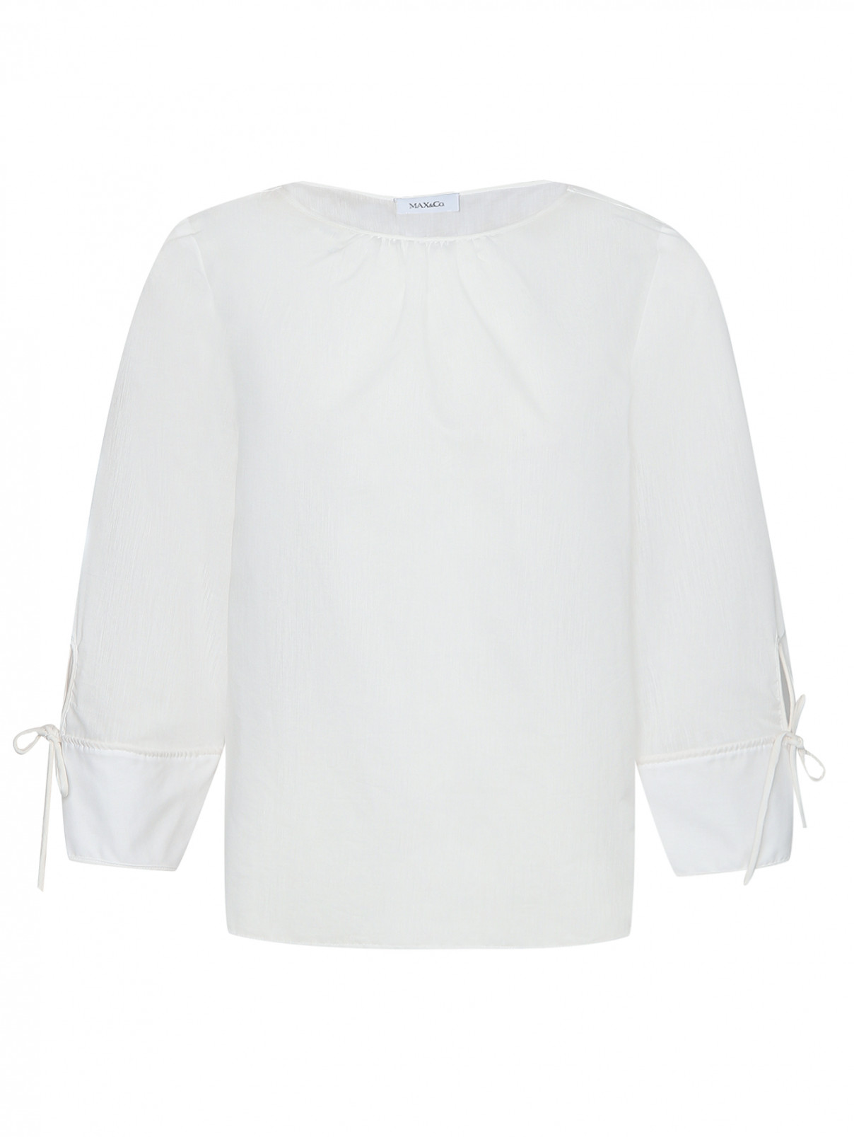 Блуза из хлопка однотонная Max&Co  –  Общий вид