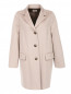 Пальто из шерсти прямого кроя с карманами Alberto Biani  –  Общий вид