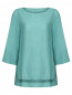 Блуза из льна с разрезами Marina Rinaldi  –  Общий вид