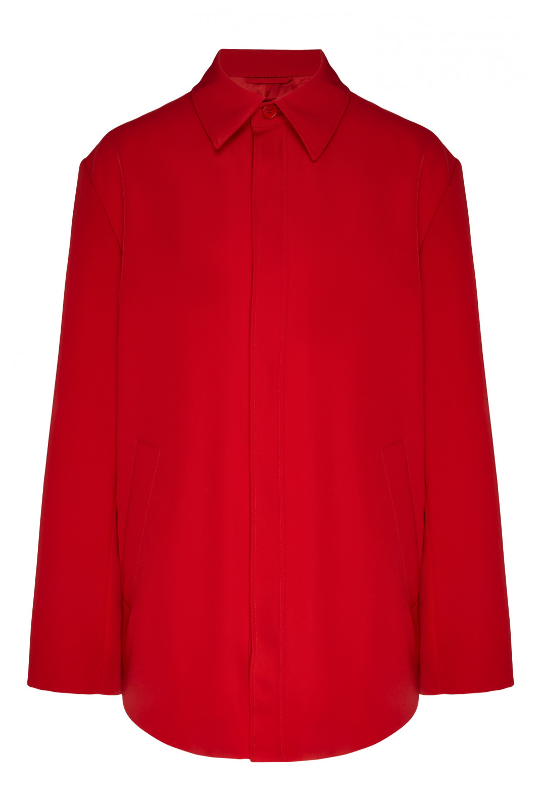 Рубашка Balenciaga  –  Общий вид  – Цвет:  Красный