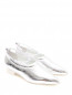 Туфли на низком каблуке из кожи металлик Jil Sander  –  Общий вид
