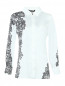 Атласная блуза с узором Marina Rinaldi  –  Общий вид