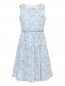 Хлопковое платье с цветочным узором Il Gufo  –  Общий вид