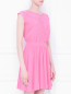 Платье из вискозы со вставками из шитья Love Moschino  –  МодельВерхНиз