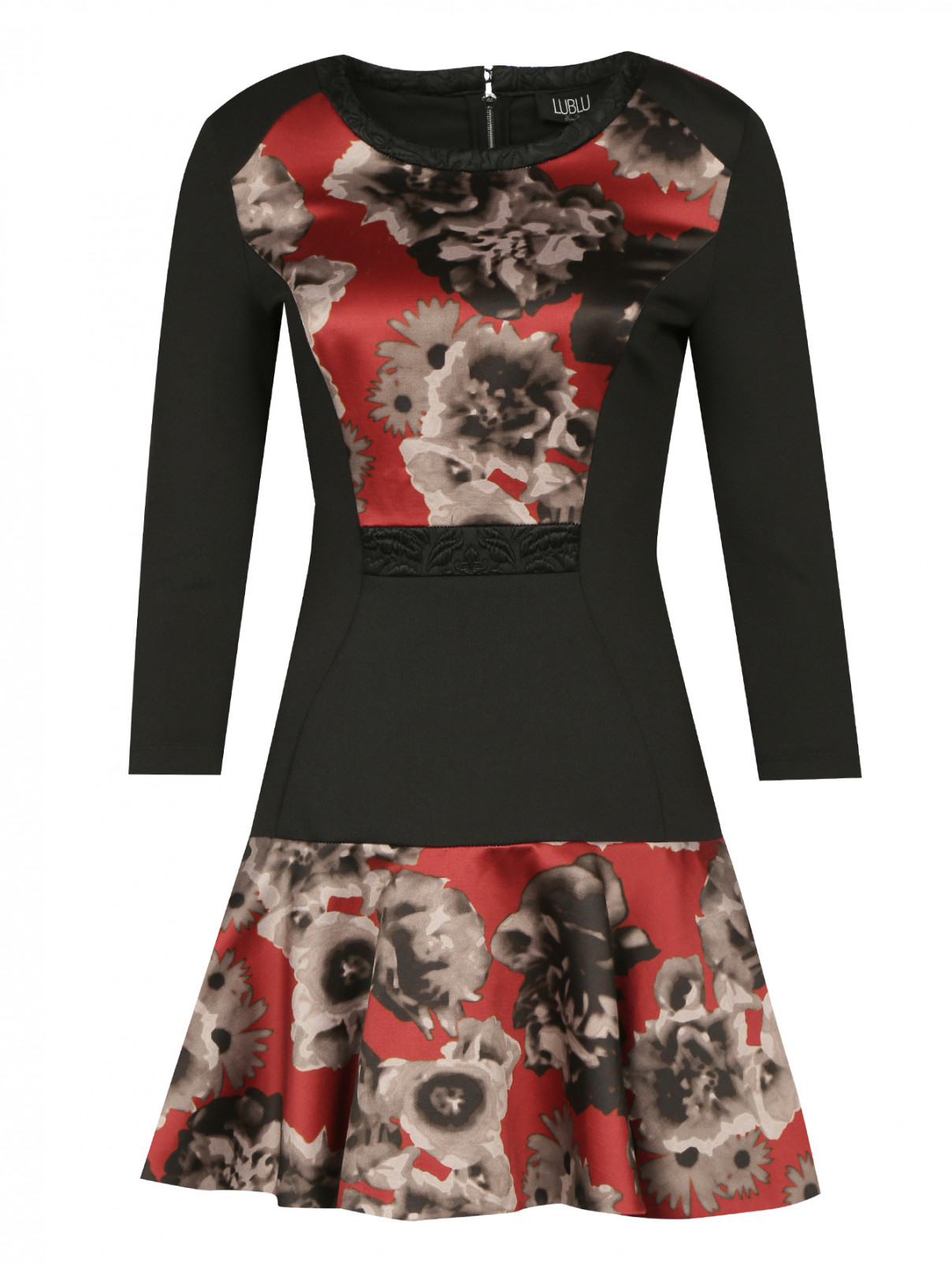 Платье-футляр с цветочным узором Kira Plastinina  –  Общий вид  – Цвет:  Мультиколор