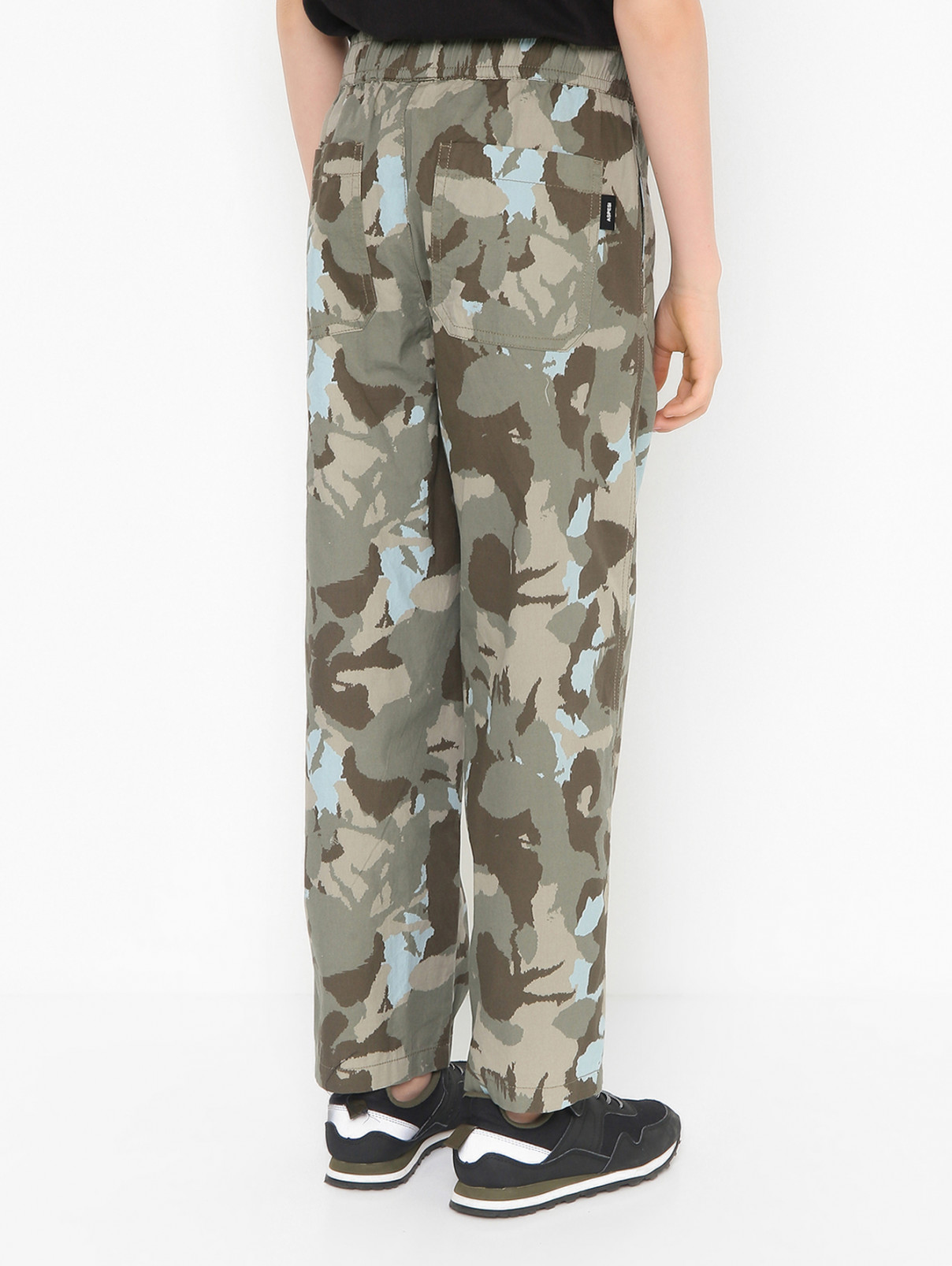 Хлопковые брюки с карманами Aspesi  –  МодельВерхНиз1  – Цвет:  Узор