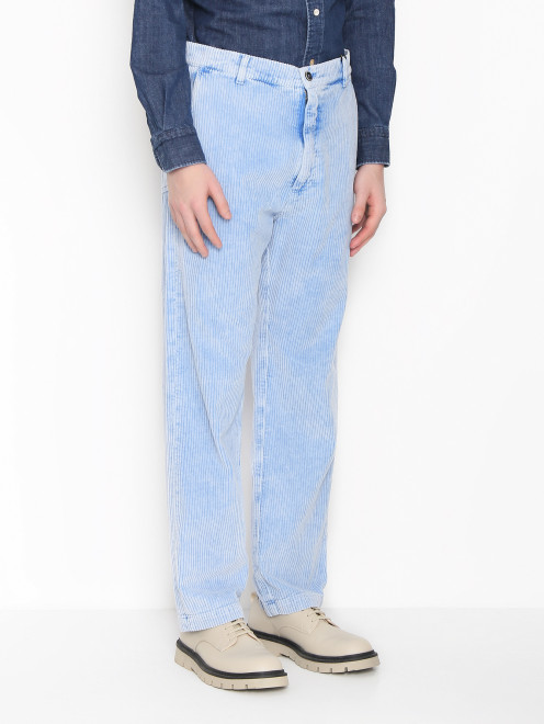 Вельветовые брюки из хлопка с карманами - МодельВерхНиз