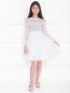 Платье с длинным рукавом и пайетками Aletta Couture  –  МодельОбщийВид