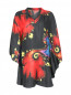 Платье из шелка свободного кроя с узором Ermanno Scervino  –  Общий вид