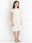 Платье прямого кроя с декоративными воланами Suzanne Ermann  –  Модель Общий вид