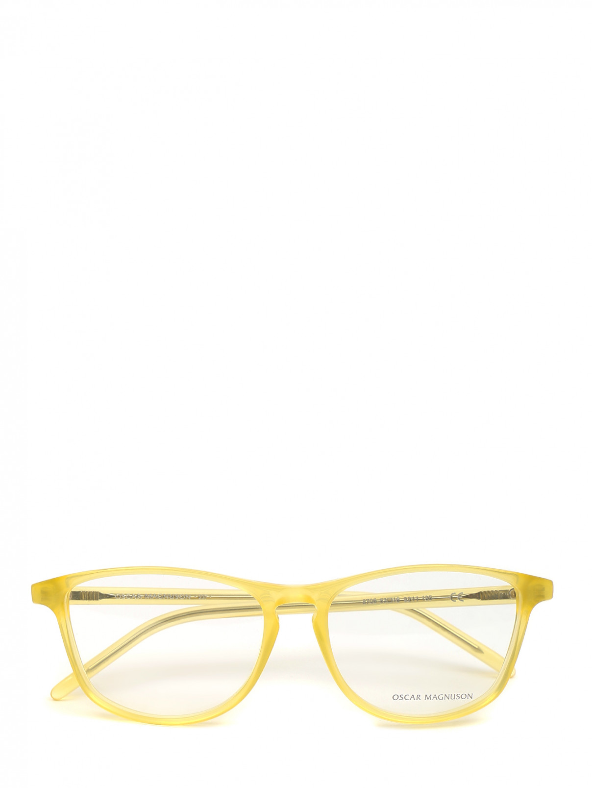 Оправа с прозрачными стеклами Oscar Magnuson  –  Общий вид  – Цвет:  Желтый