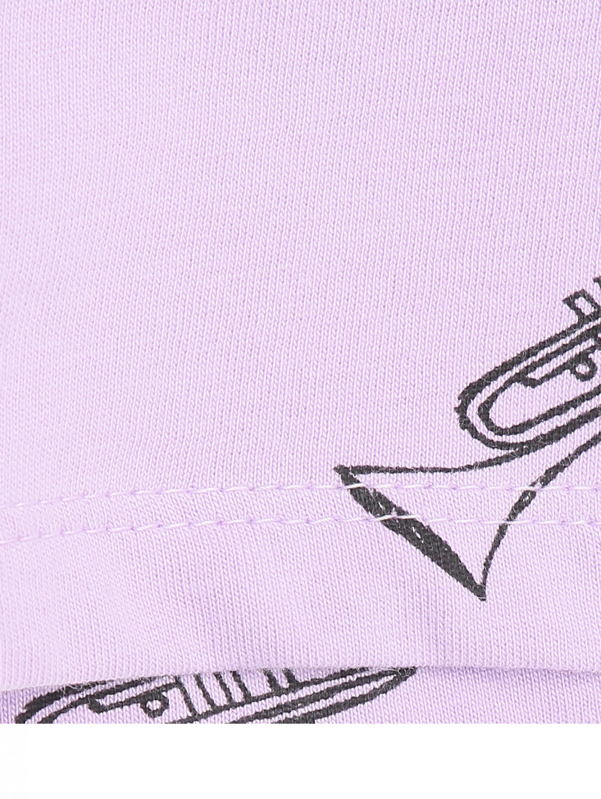 Платье из трикотажа с узором Sproet & Sprout  –  Деталь1  – Цвет:  Фиолетовый