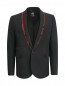 Пиджак с контрастными вставками и накладными карманами Alexander McQueen  –  Общий вид