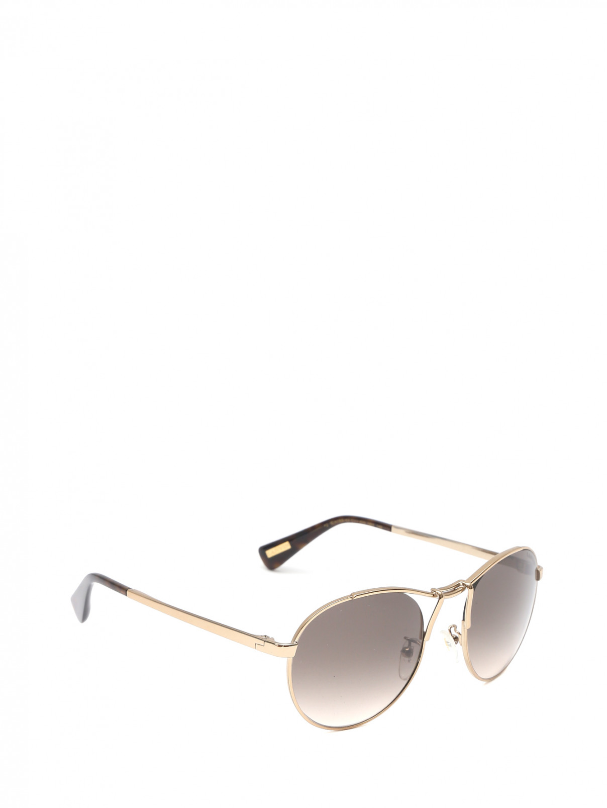 Cолнцезащитные очки в оправе из металла Lanvin  –  Обтравка1  – Цвет:  Металлик
