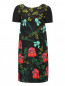 Платье из хлопка с цветочным узором и боковыми карманами Isola Marras  –  Общий вид