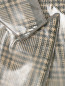 Двубортное пальто из шерсти и винила с узором Calvin Klein 205W39NYC  –  Деталь