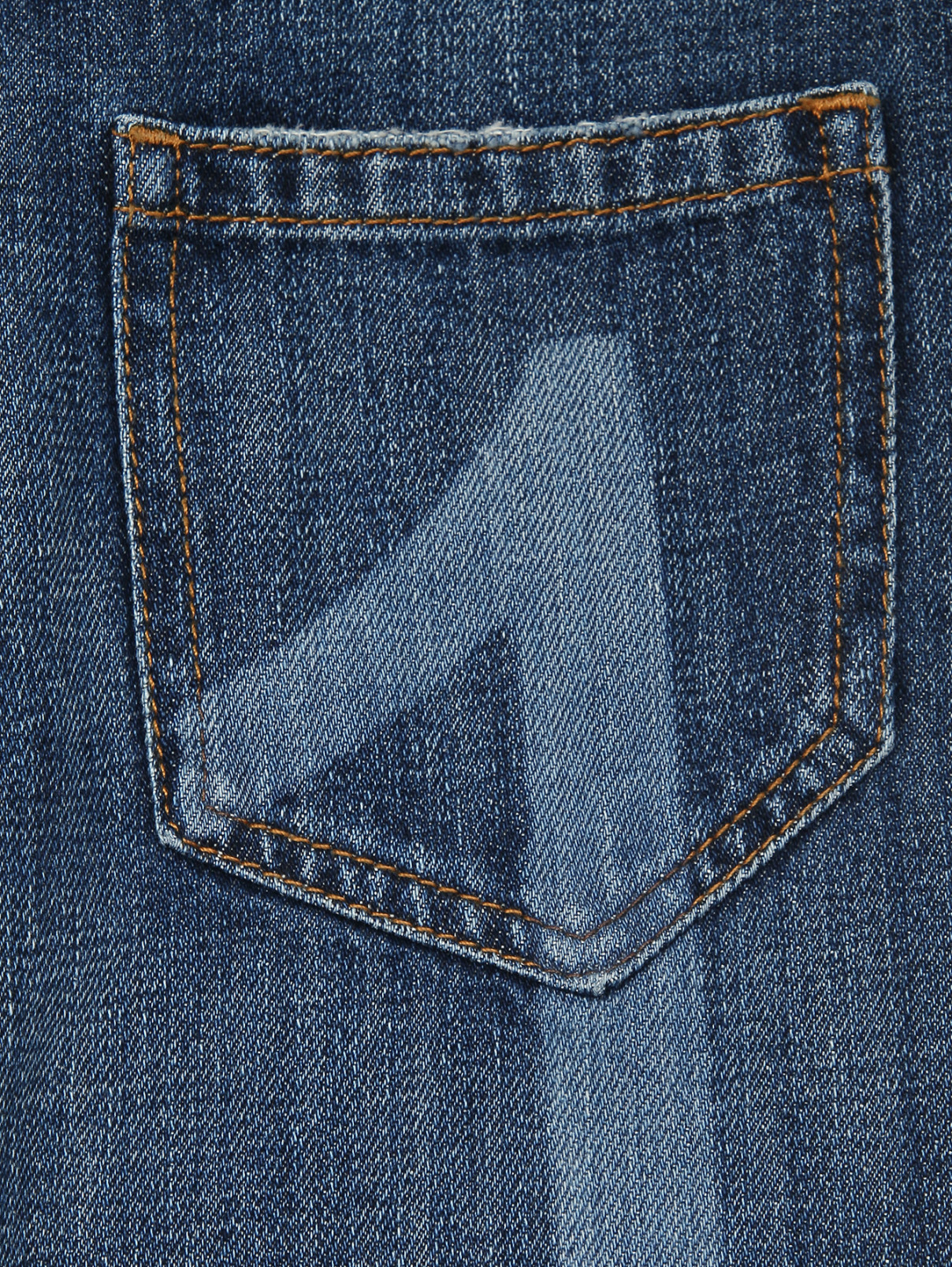 Прямые джинсы с подворотами N21  –  Деталь1  – Цвет:  Синий
