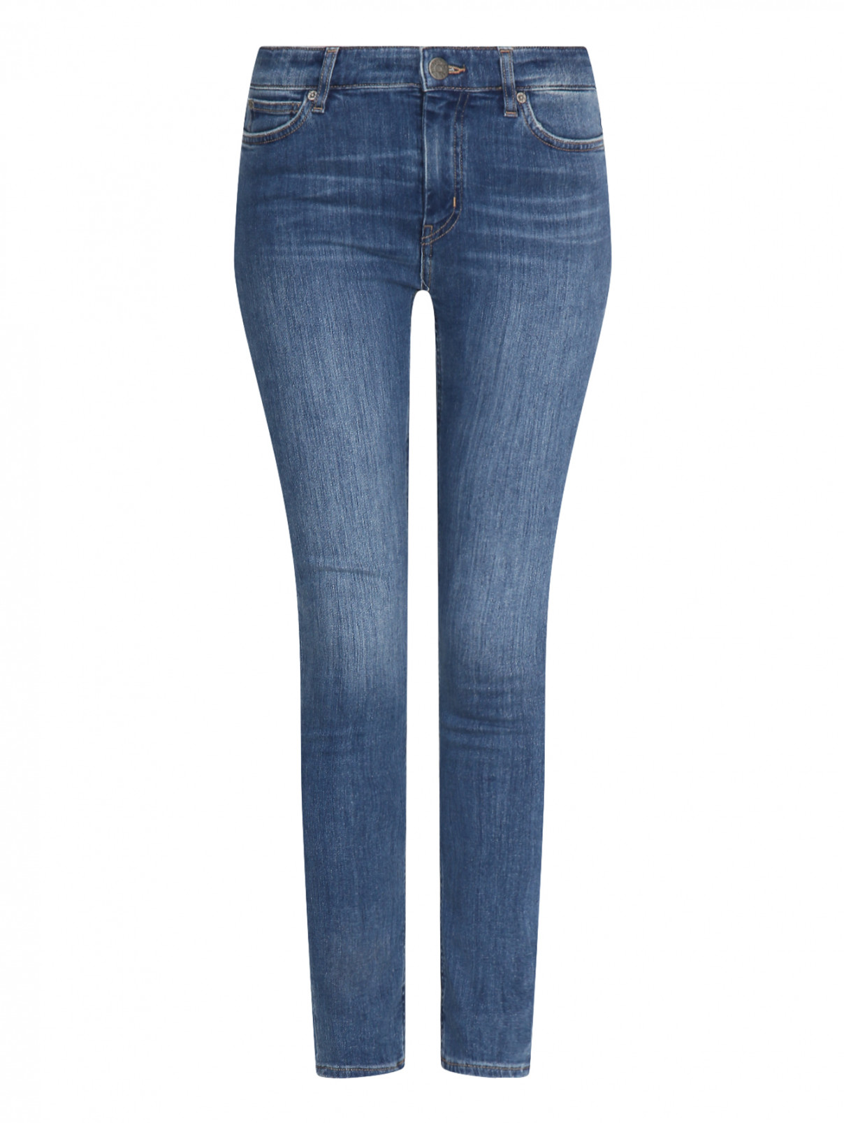 Джинсы узкого кроя из хлопка M.i.h Jeans  –  Общий вид  – Цвет:  Синий