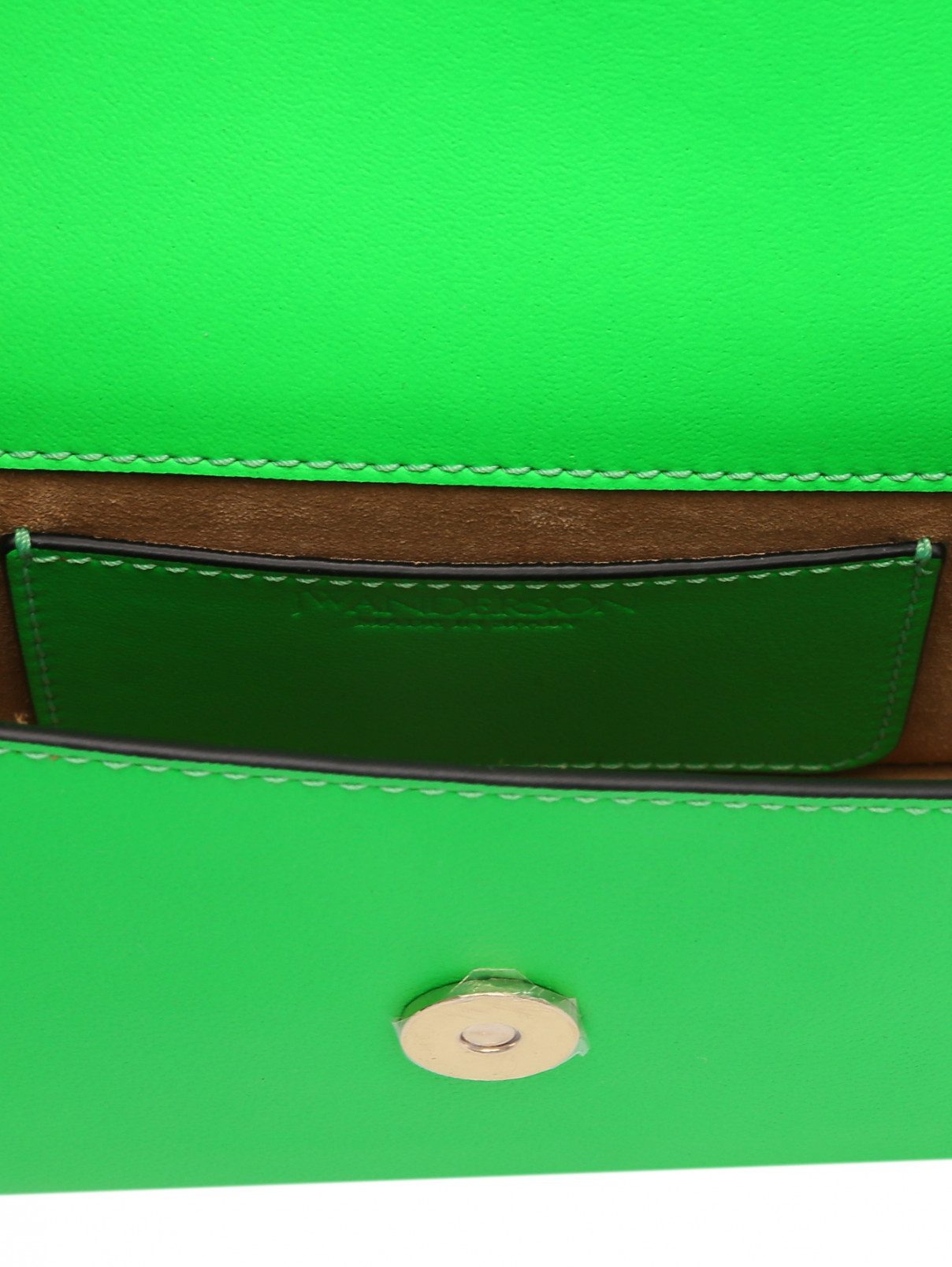 Сумка из кожи на плечевом ремне J.W. Anderson  –  Деталь1  – Цвет:  Зеленый