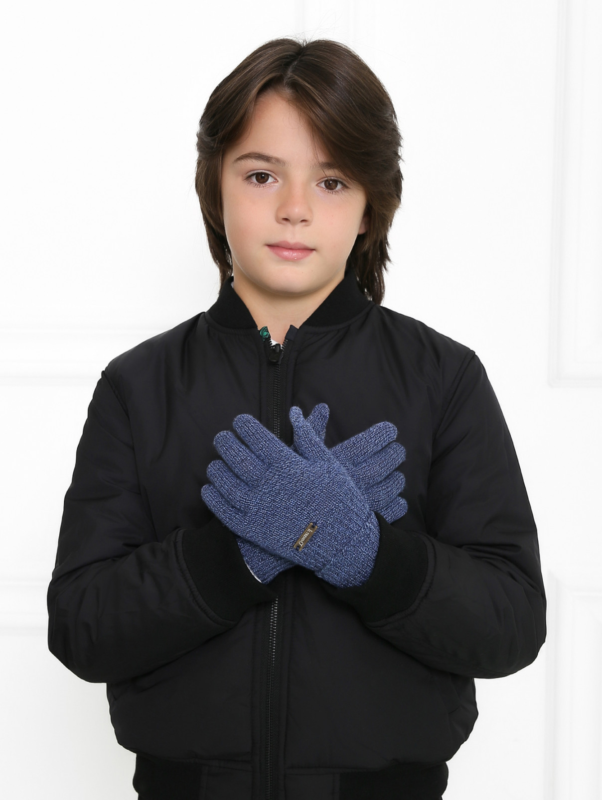 Перчатки из шерсти IL Trenino  –  МодельОбщийВид  – Цвет:  Синий