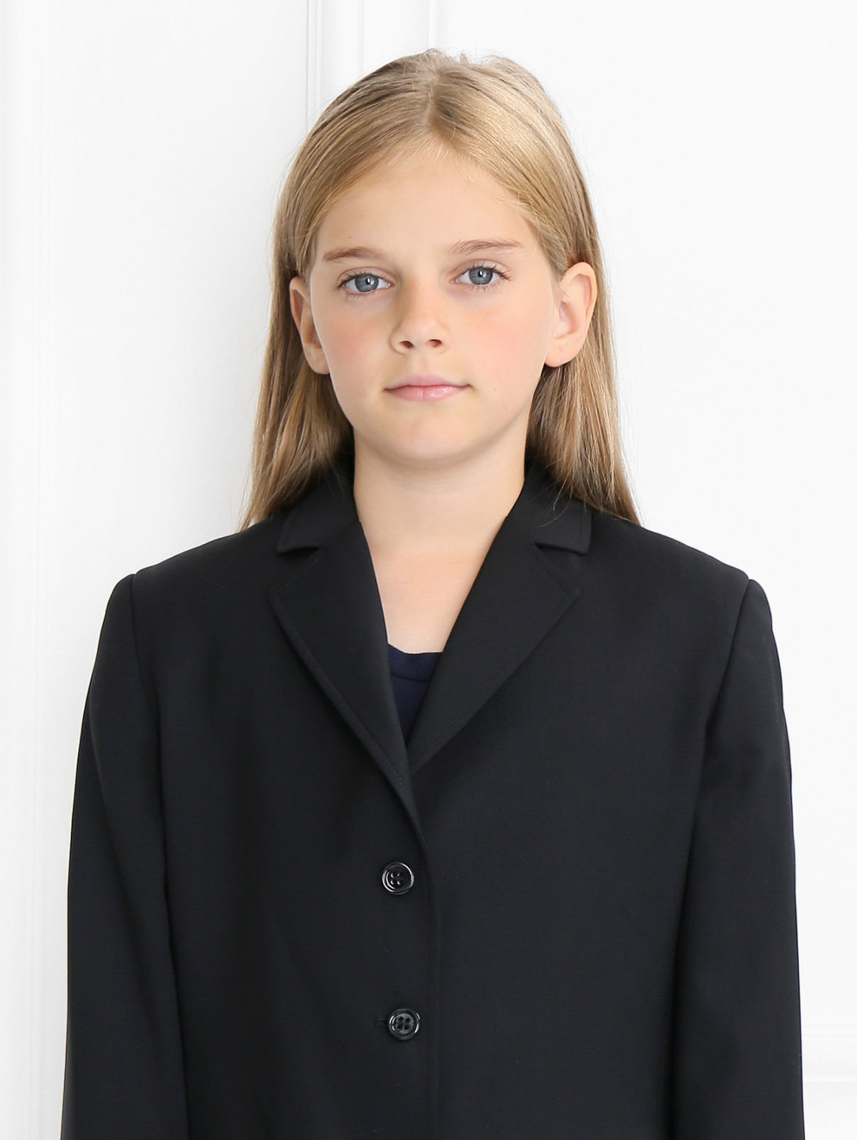 Жакет из шерсти классический Aletta Couture  –  Модель Общий вид1  – Цвет:  Черный