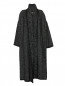 Пальто из смешанной шерсти свободного кроя с узором Manila Grace  –  Общий вид