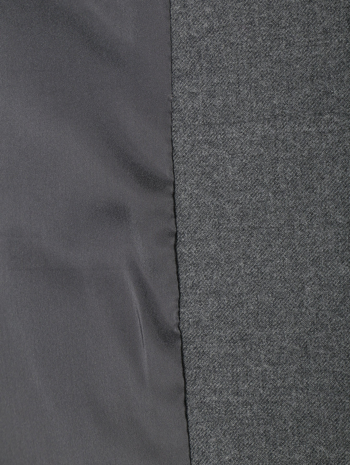 Приталенный жакет из шерсти Sportmax  –  Деталь2  – Цвет:  Серый