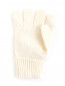 Перчатки из шерсти с бархатным бантиком IL Trenino  –  Обтравка1