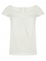 Блуза из шелка и хлопка с коротким рукавом TWINSET  –  Общий вид