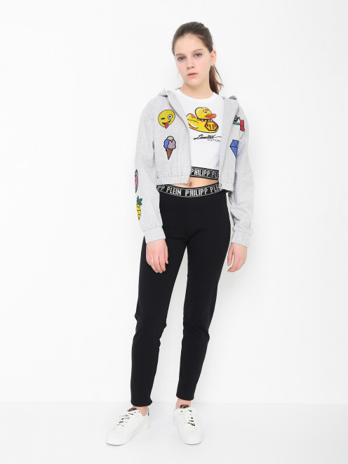 Лосины со стразами на резинке Philipp Plein - МодельОбщийВид
