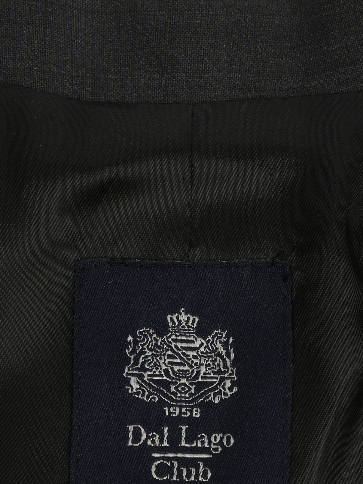 Пиджак классический из шерсти Dal Lago  –  Деталь2  – Цвет:  Серый