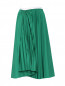 Плиссированная юбка на резинке из смешанного хлопка Marni  –  Общий вид