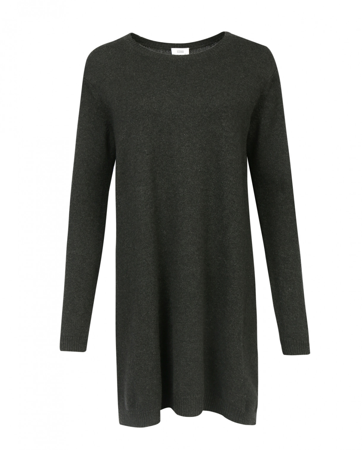 Платье свободного фасона из шерсти CLOSED  –  Общий вид  – Цвет:  Серый