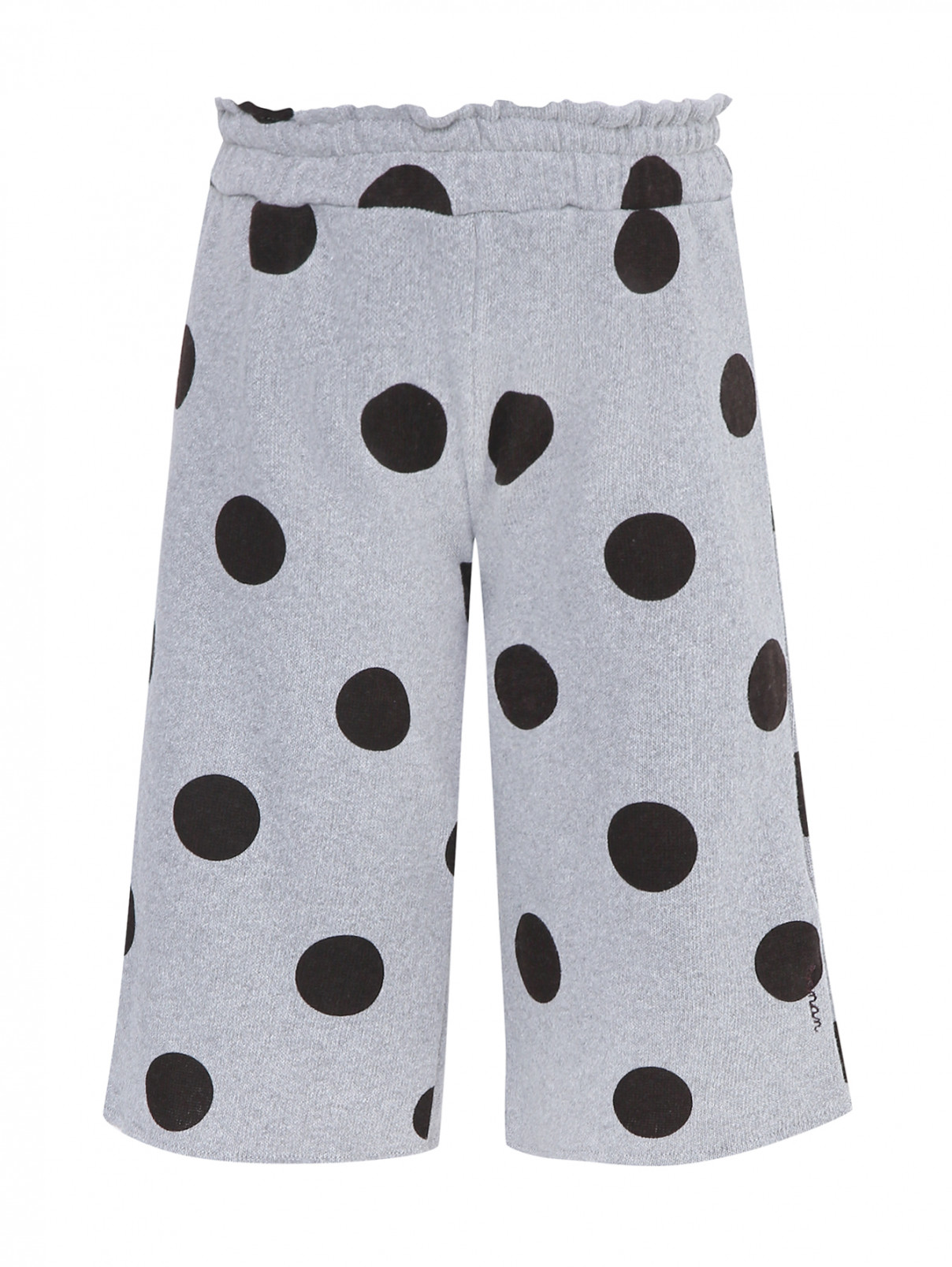Трикотажные брюки на резинке Nanan  –  Общий вид  – Цвет:  Серый