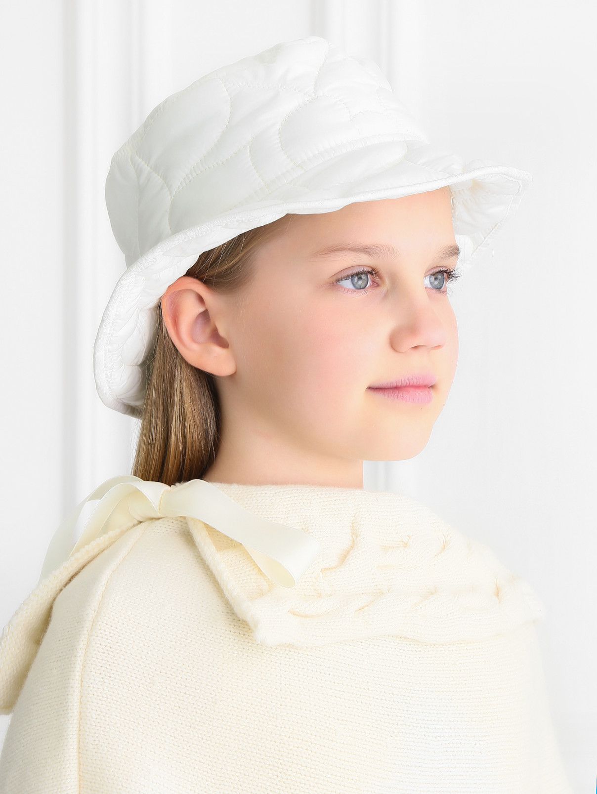 Шляпка стеганая MiMiSol  –  Модель Общий вид  – Цвет:  Белый
