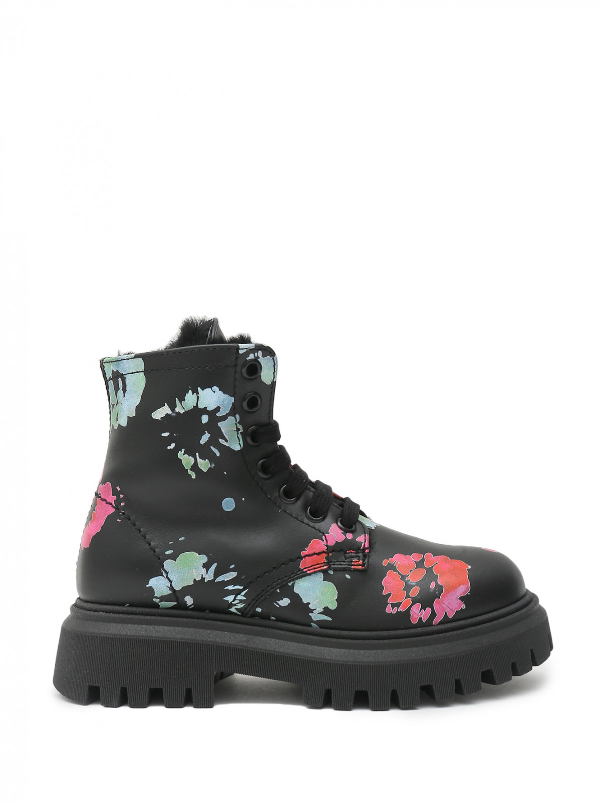 Ботинки с цветочным узором Marni  –  Обтравка1  – Цвет:  Узор