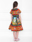 Платье из хлопка с узором Dolce & Gabbana  –  МодельВерхНиз1