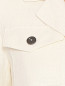Жакет из льна с накладными карманами Max Mara  –  Деталь