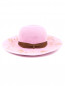 Шляпа из шерсти с узором и контрастной отделкой Borsalino  –  Обтравка2