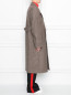 Двубортное пальто из шерсти с узором "клетка" Maison Margiela  –  МодельВерхНиз2