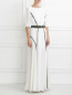 Платье-макси из шелка с контрастными вставками Kira Plastinina  –  Модель Верх-Низ