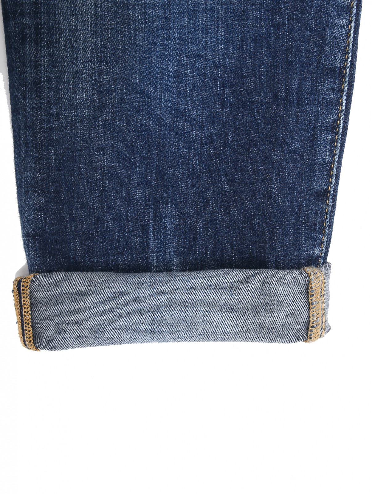 Прямые джинсы с надрезами Dsquared2  –  Деталь2  – Цвет:  Синий