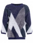 Удлиненный свитер с узором Weekend Max Mara  –  Общий вид