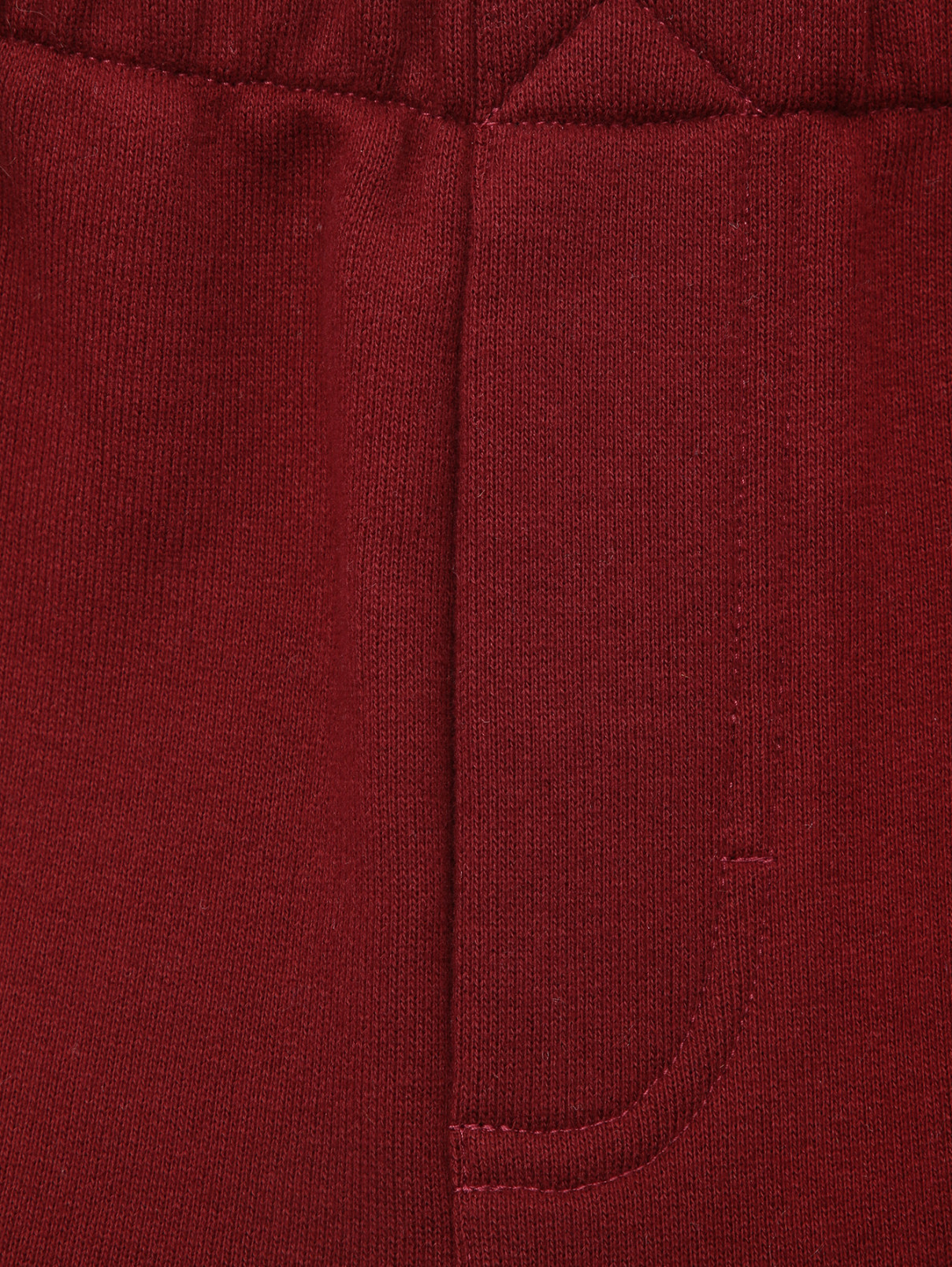 Трикотажные брюки на резинке Il Gufo  –  Деталь  – Цвет:  Красный