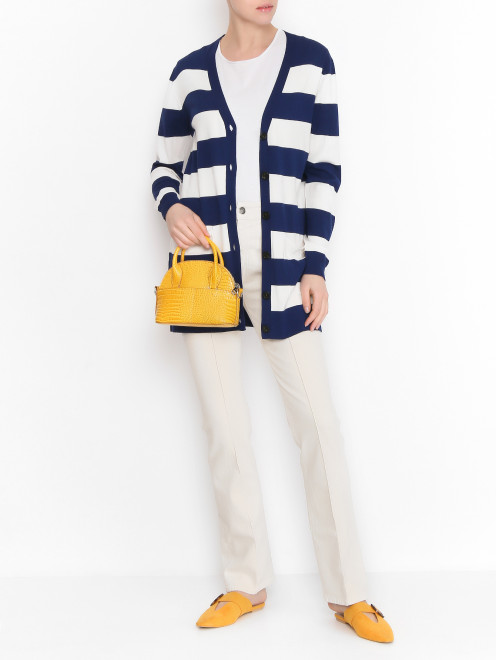 Кардиган с узором полоска Weekend Max Mara - МодельОбщийВид