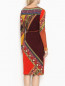 Трикотажное платье из шерсти с узором Etro  –  МодельВерхНиз1