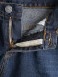 Укороченные джинсы с потертостями и вышивкой из бисера MAD Almadal  –  Деталь1