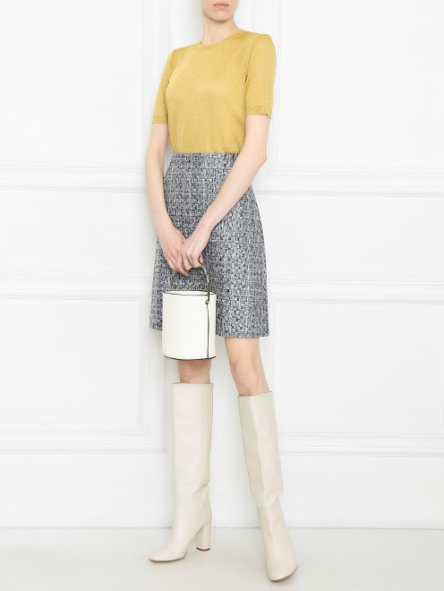 Джемпер с коротким рукавом и люрексом Weekend Max Mara - МодельОбщийВид